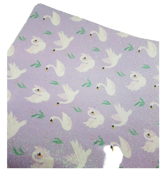 Fine glitter swans