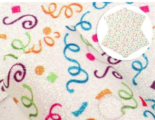 Fine glitter swirls
