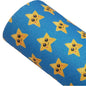 Fine glitter yellow stars on blue background