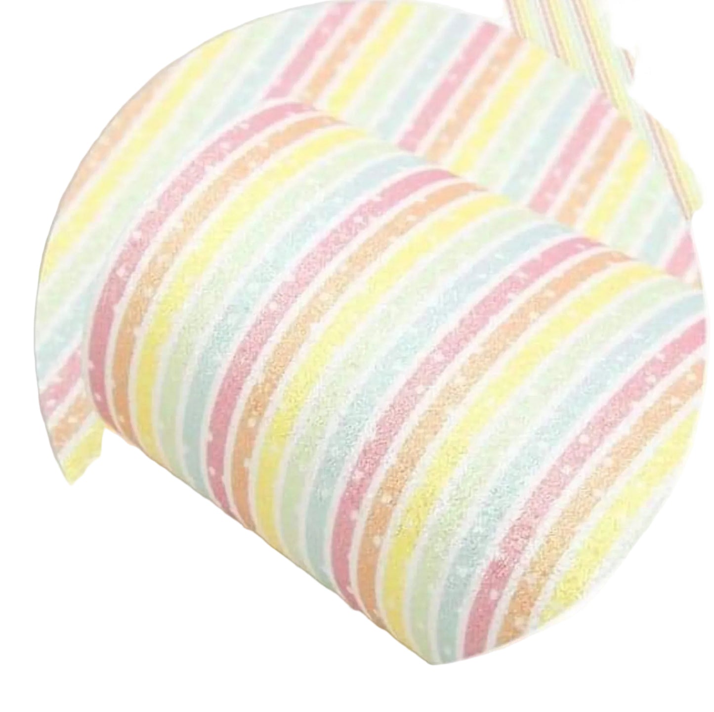 Fine glitter pastel stripes