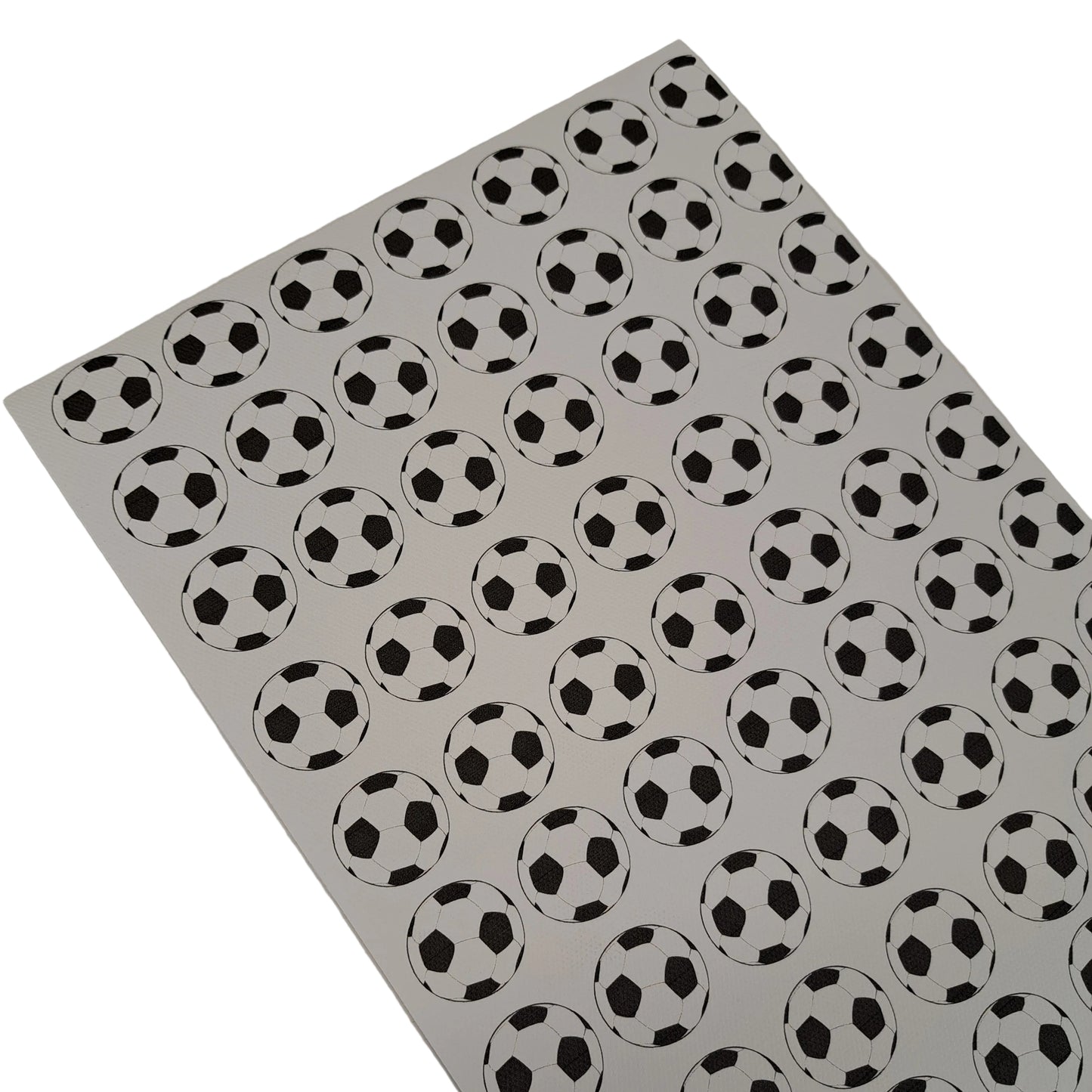Footbaĺ on canvas black and white ball