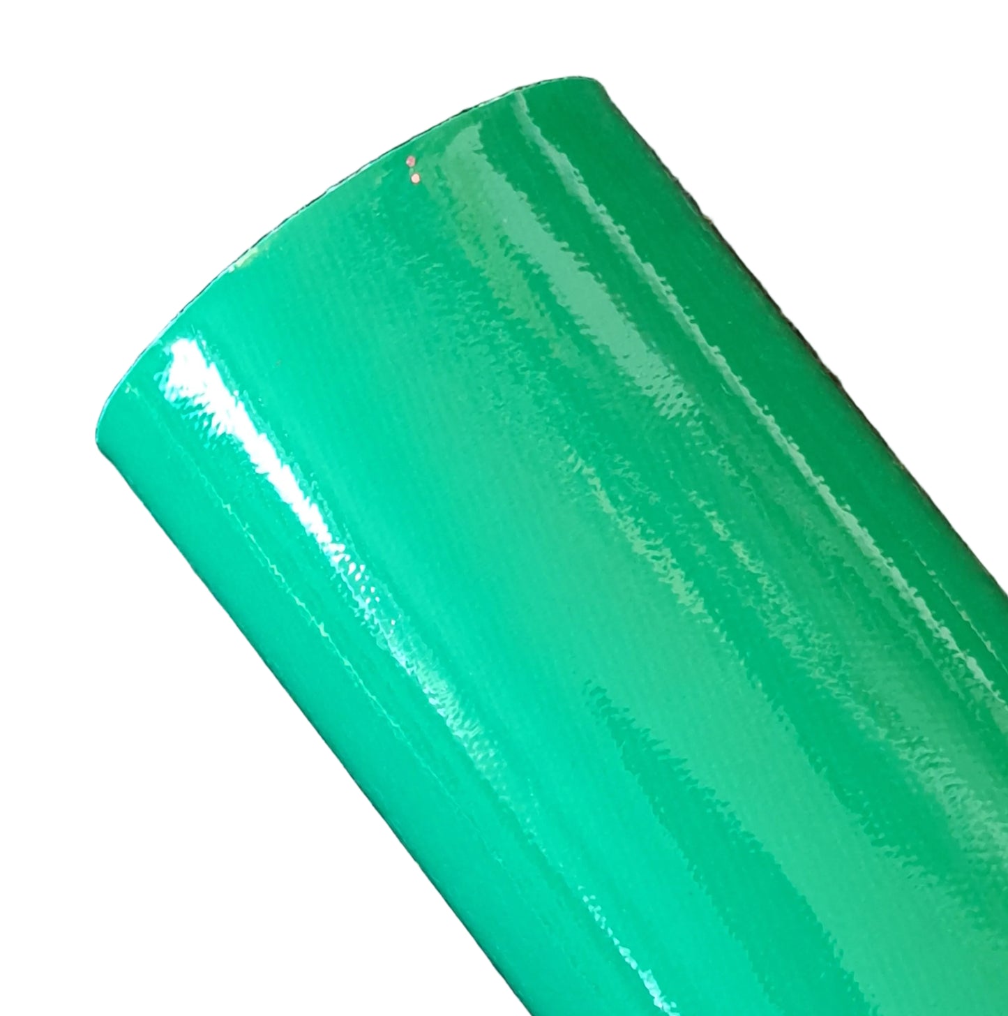 Green patent leather glossy finish.  Forest