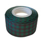 Green checked grosgrain 38mm