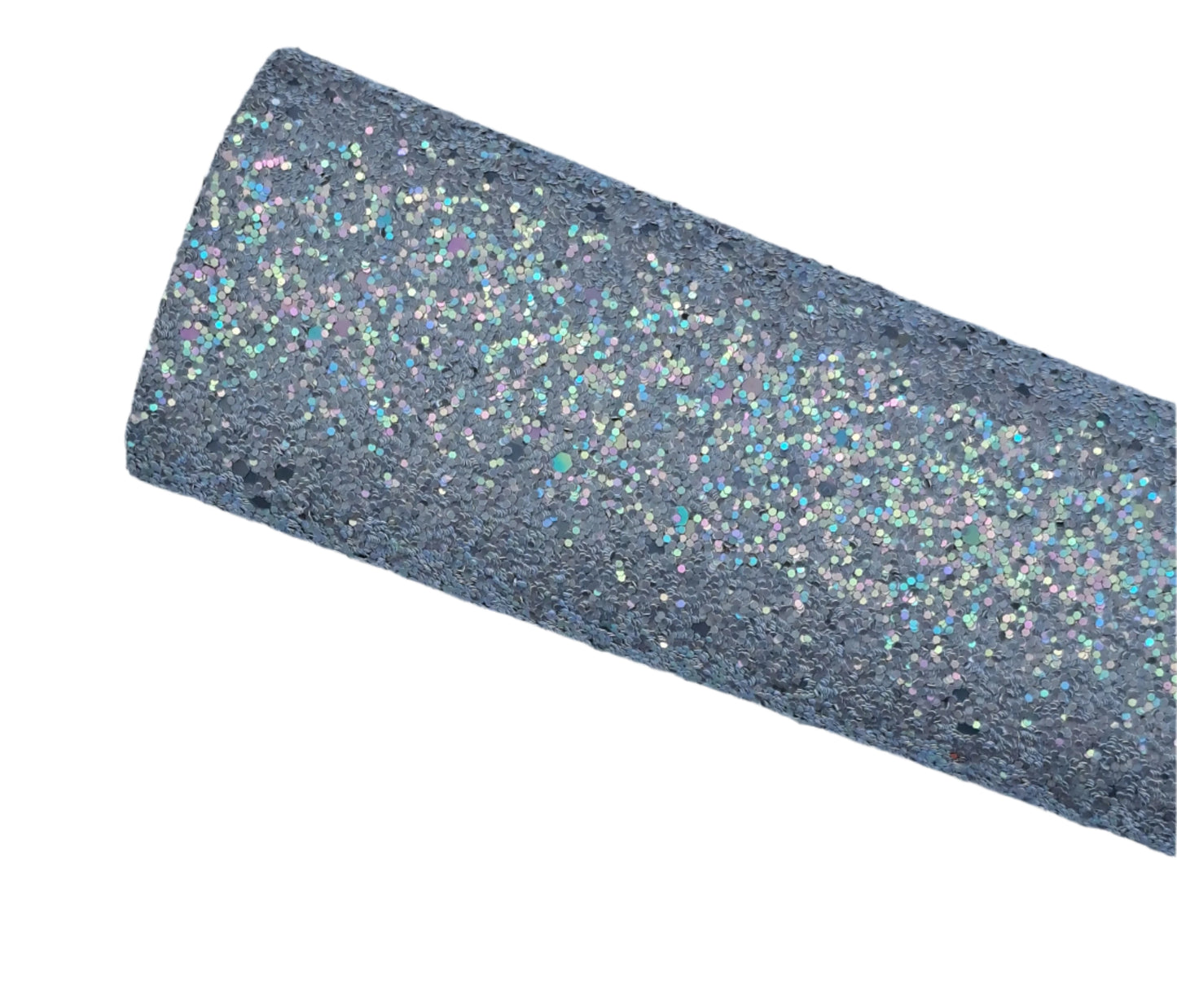 Roll of glittery black vinyl on a textured white background