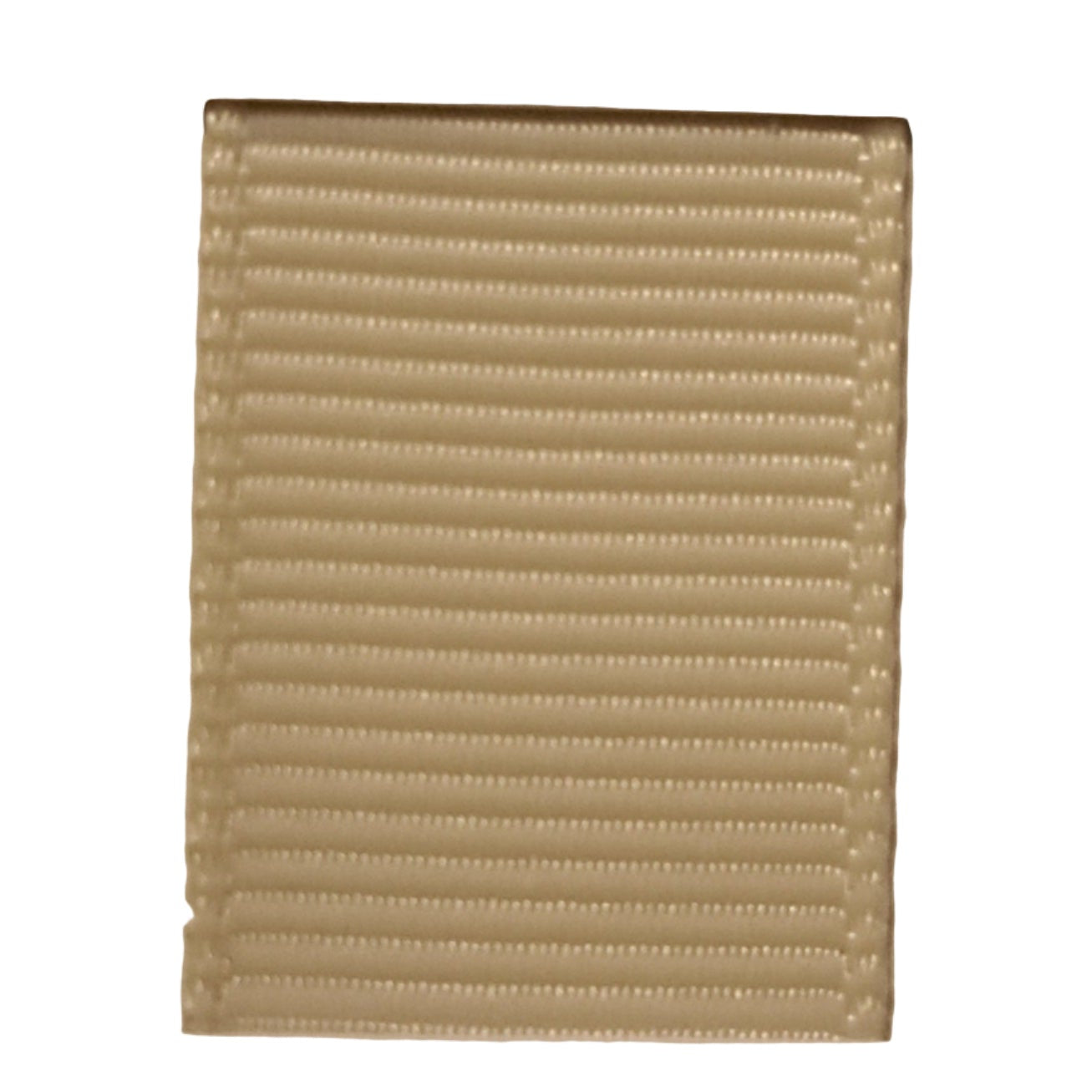 grosgrain ribbon in antique white colour on white background