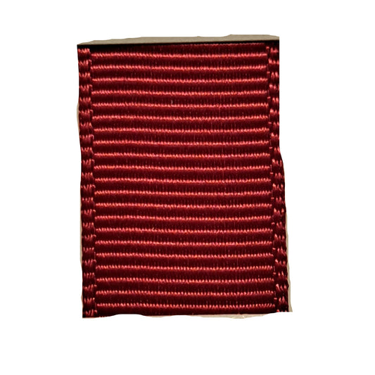 grosgrain ribbon in beauty red colour on white background