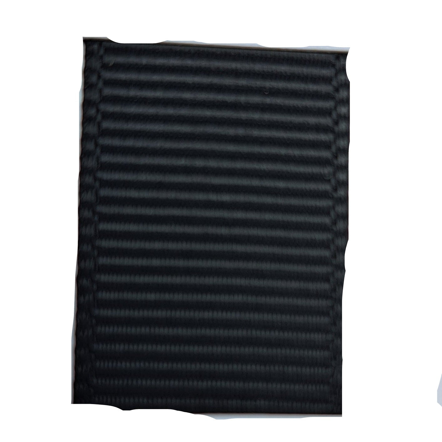 grosgrain ribbon in black colour on white background