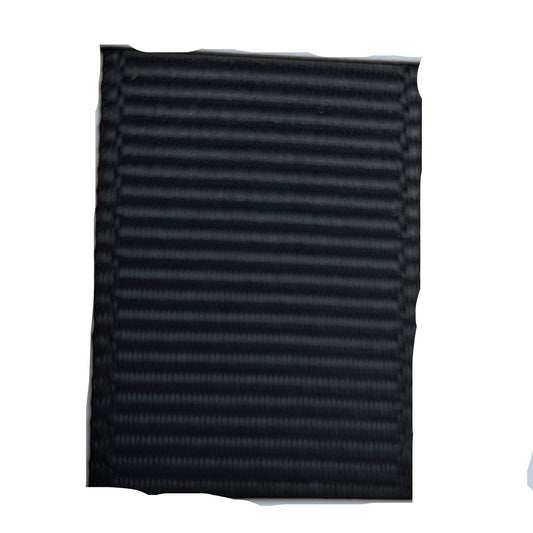 grosgrain ribbon in black colour on white background