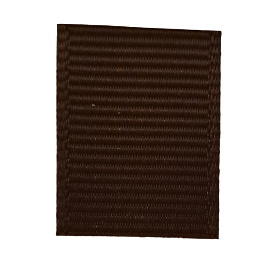 grosgrain ribbon in brown colour on white background