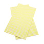 grosgrain ribbon gingham in yellow colour on white background