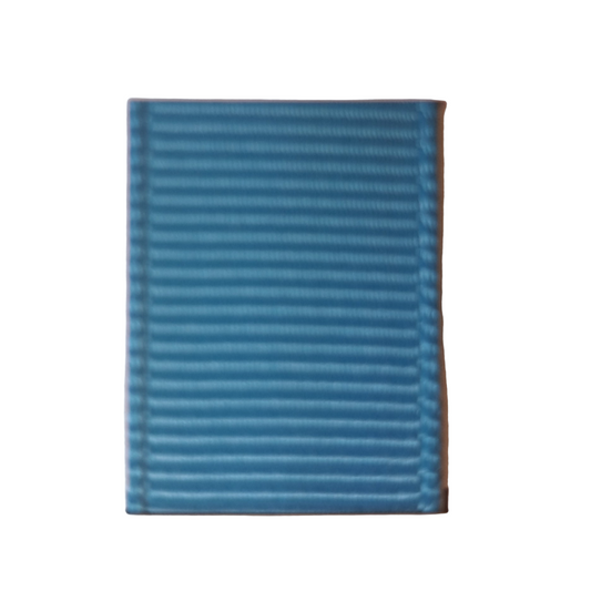 grosgrain ribbon in vivid blue colour on white background