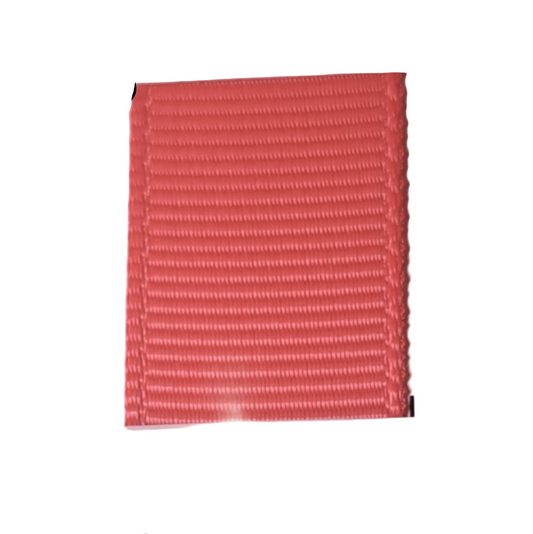 grosgrain ribbon in watermelon colour on white background