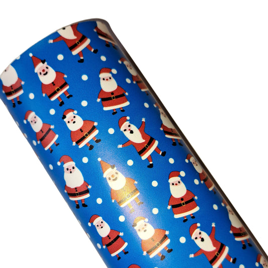 Leatherette Father Christmas Bue