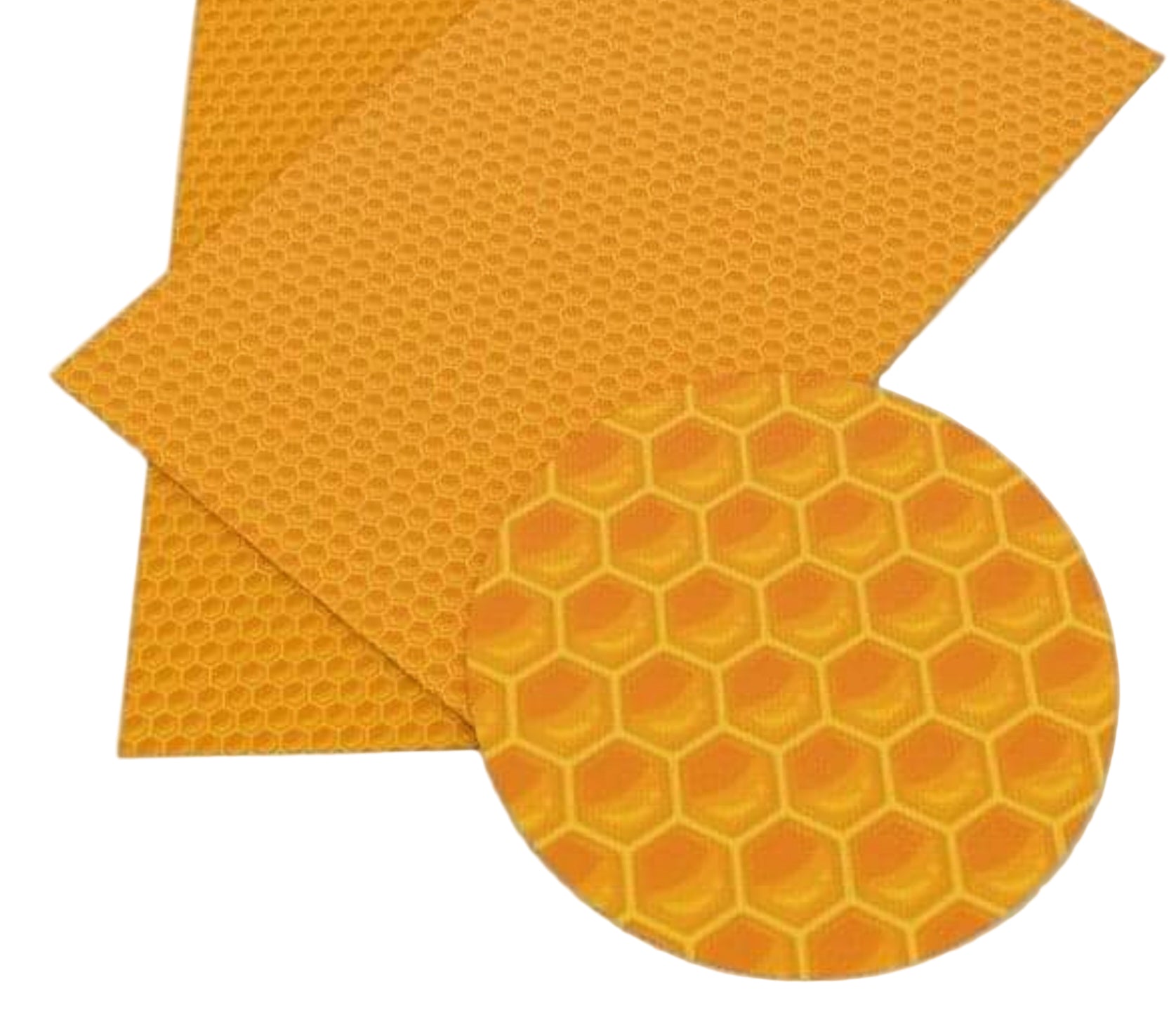 Leatherette fabric honeycomb