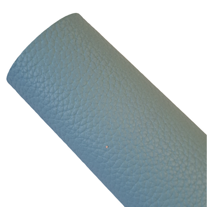 light blue leatherette