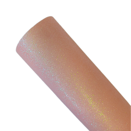 Light pink fine glitter smooth 