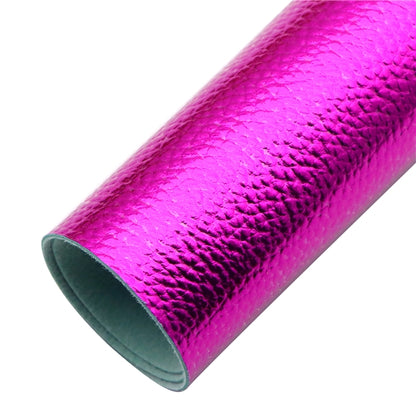 colourful metallic roll in dark pink colour on a white background