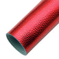 colourful metallic roll in red colour on a white background