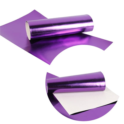 metallic ribbon in purple colour on a white background