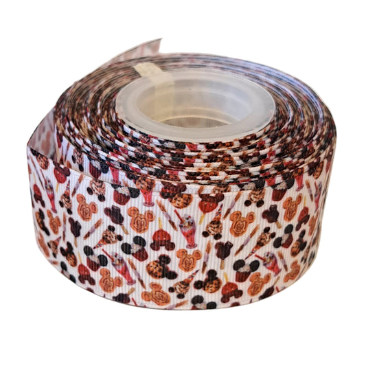 Mickey heads  38mm grosgrain 