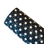 Navy spotty chunky glitter