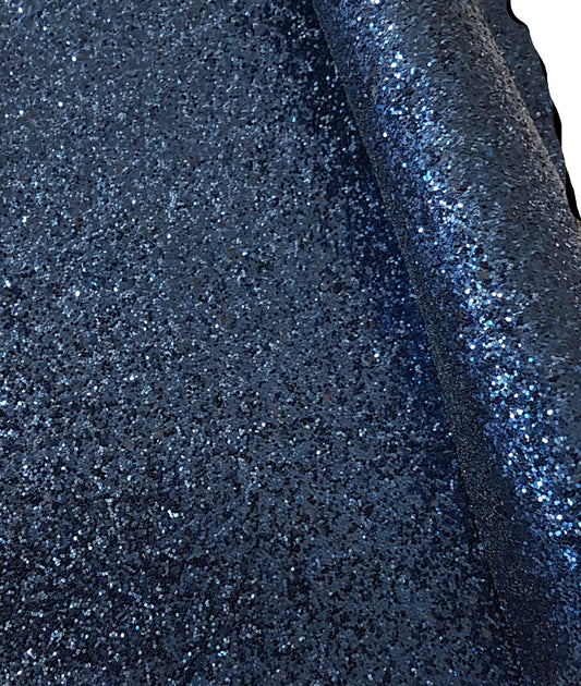 Close-up of blue glittery fabric