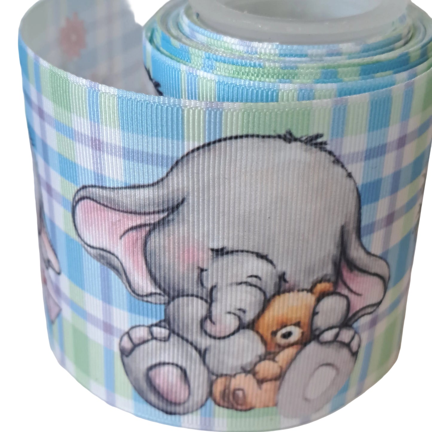 Roll of pigs on grosgrain ribbon 3 inch 75mm 