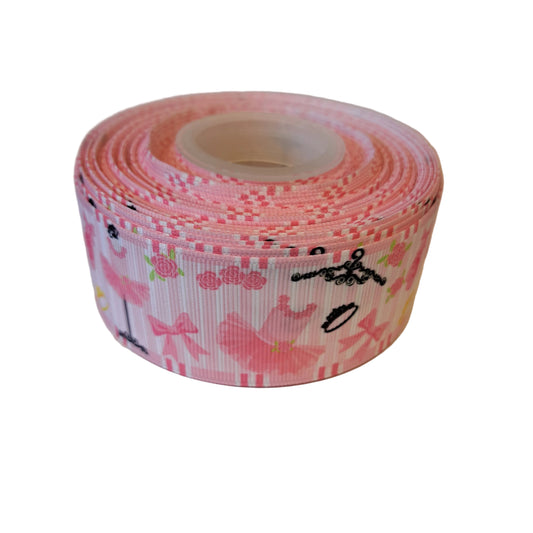Pink dress set 38mm grosgrain ribbon 
