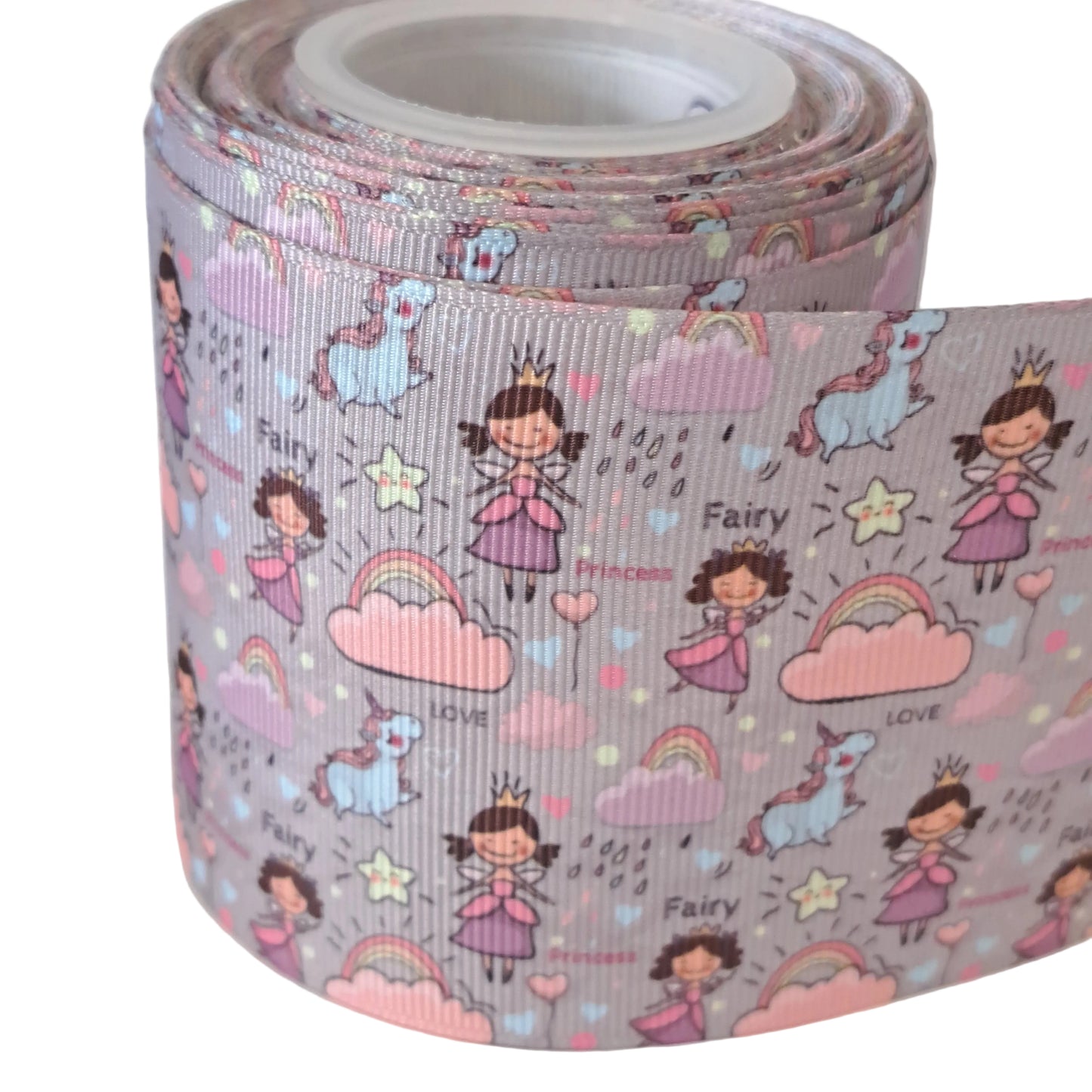Princess fairys 3 inch 75mm grosgrain ribbon 