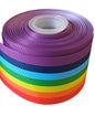 Rainbow ribbon grosgrain 75mm 3inch