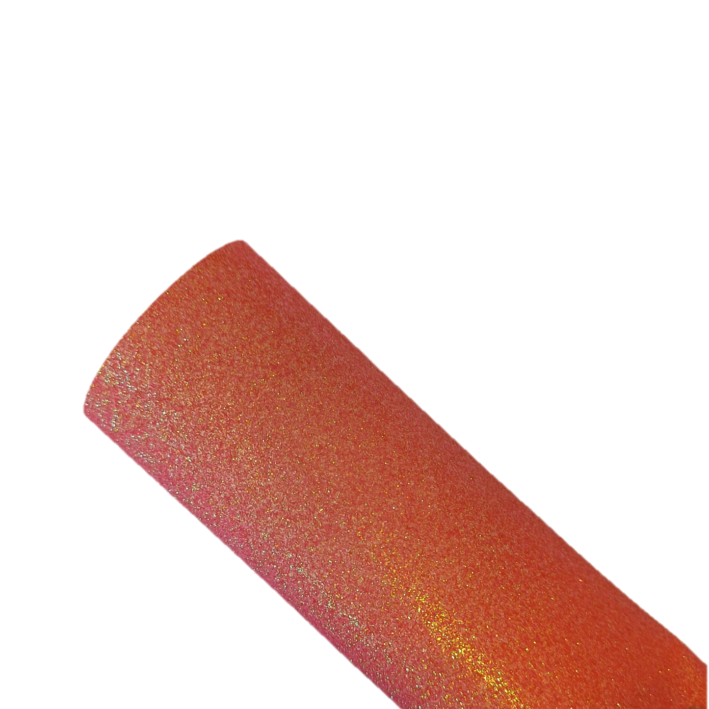 Reddish fine giiter smooth on a white canvas back