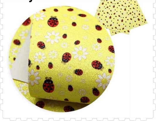 Fine glitter ladybirds