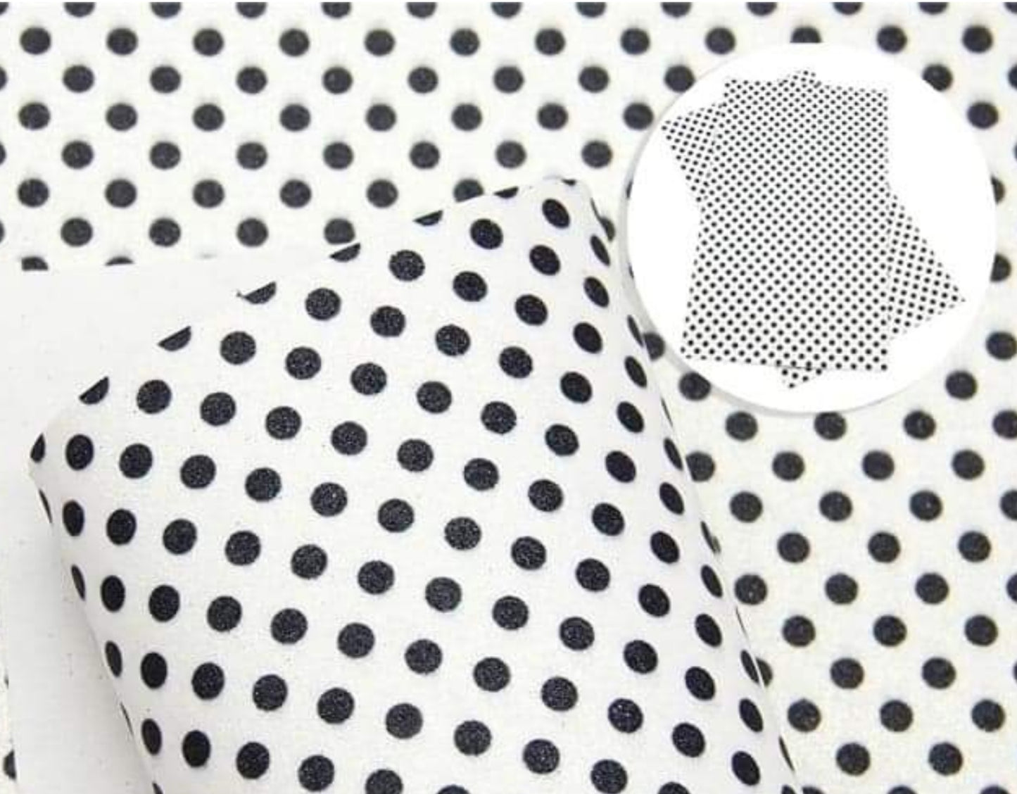 Fine glitter black spots