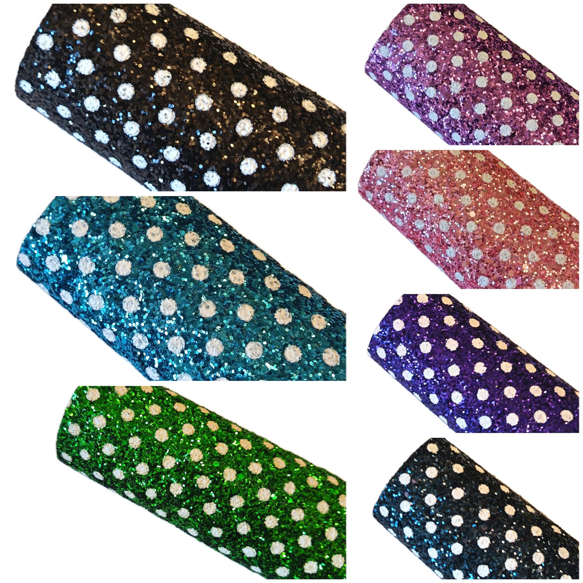 Chunky glitter spots