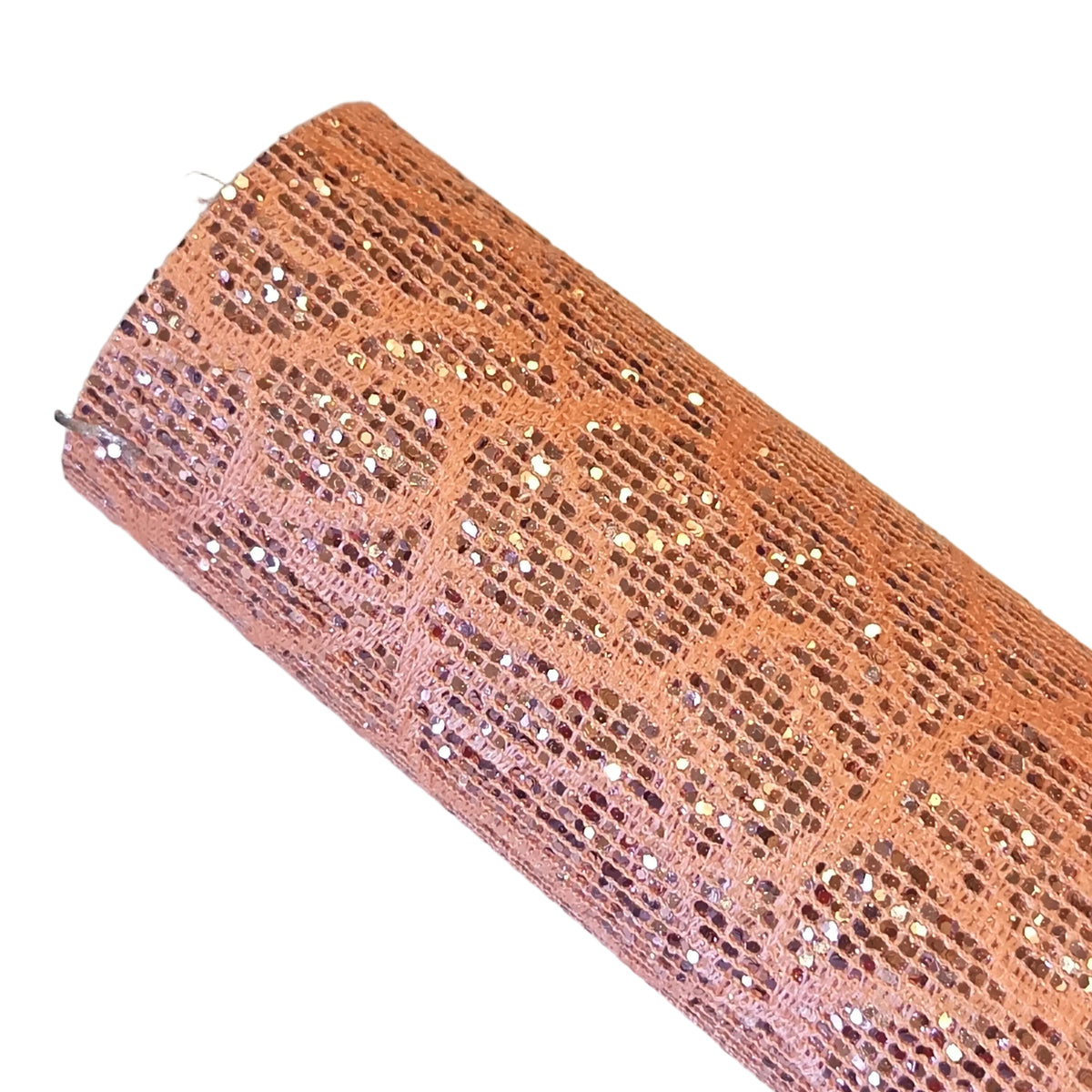 Glitter lace peach