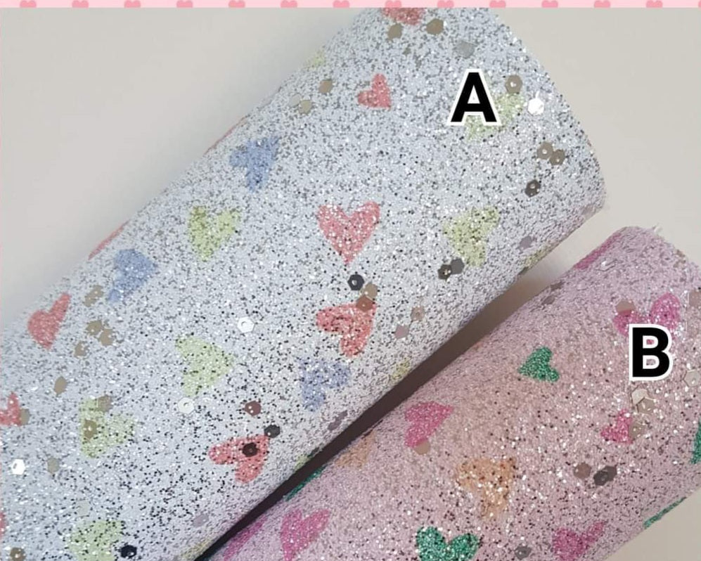 Fine glitter hearts 💕