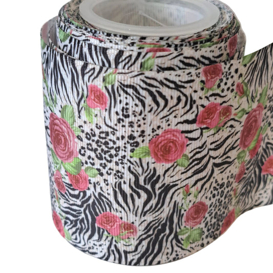Roses grosgrain ribbon 3 inch 