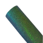 Sage fine glitter smooth on a white canvas bac