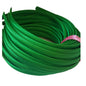 satin headbands in a emerald green colour on a white background