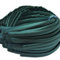 satin headbands in a forest green  colour on a white background