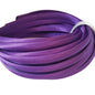 satin headbands in a purple colour on a white background