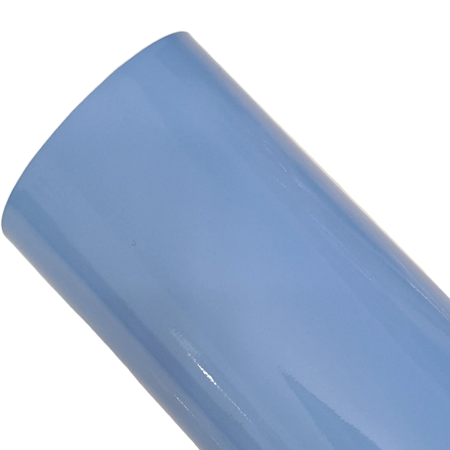 Sky blue patent leather smooth glossy finish