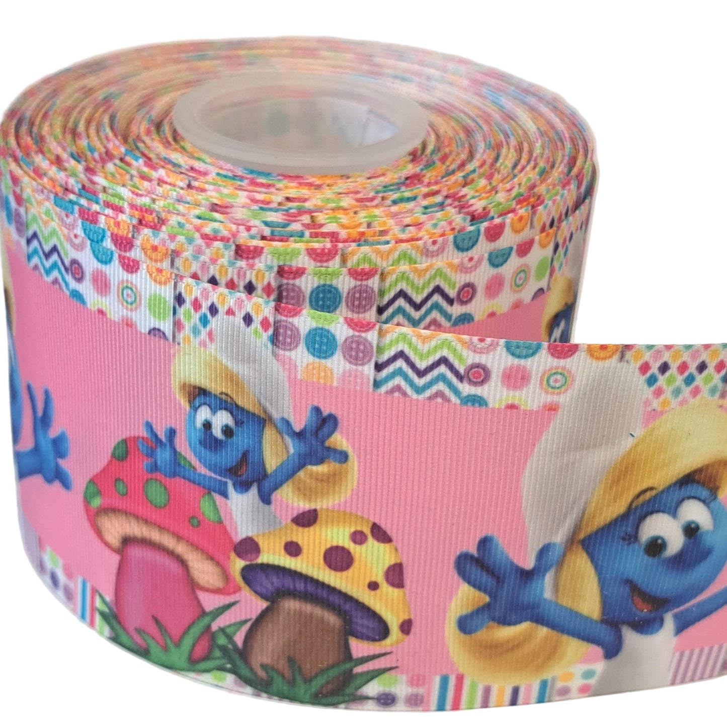 Smurfs 3 inch grosgrain ribbon 