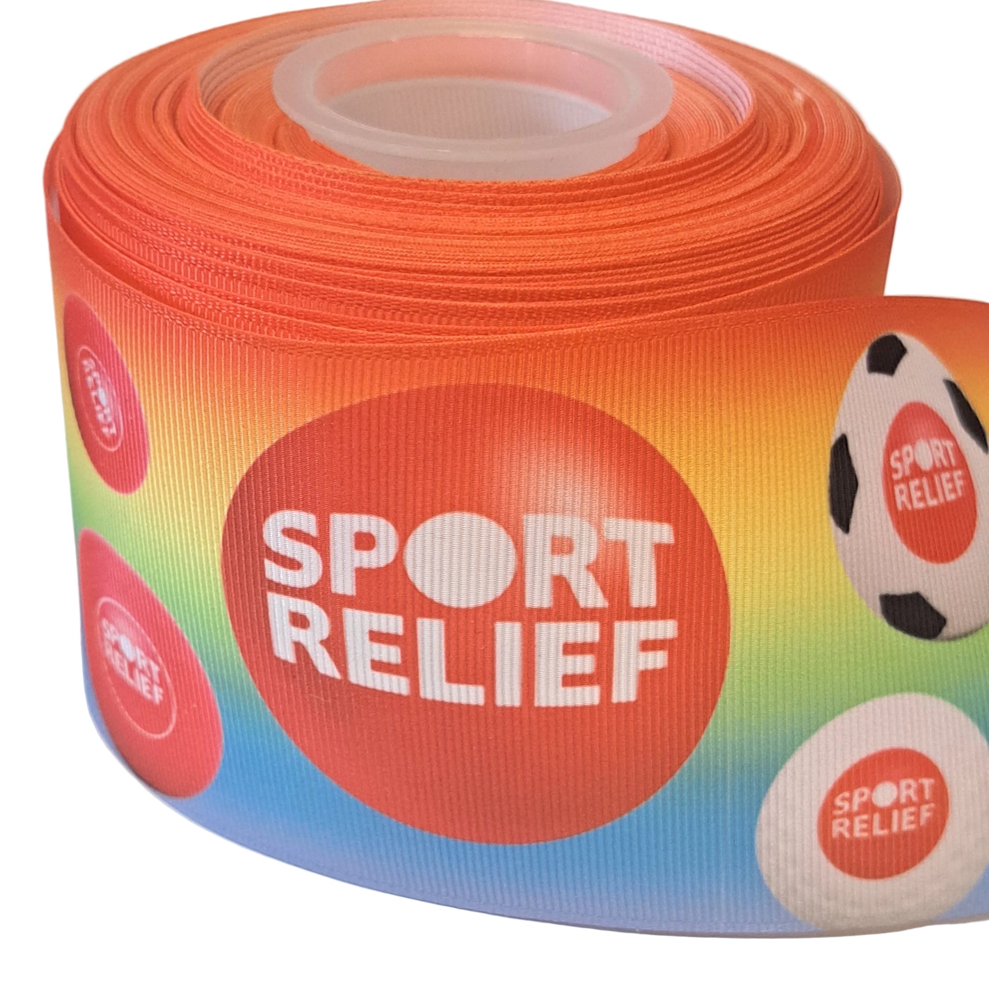 Sports relief grosgrain ribbbon