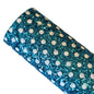 Spotty chunky turquoise with white spots