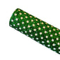 Spotty green and white spots chunky glitter