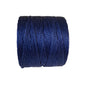 a roll of superlon bead cord in blue on a white background