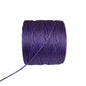 a roll of superlon bead cord in grape on a white background