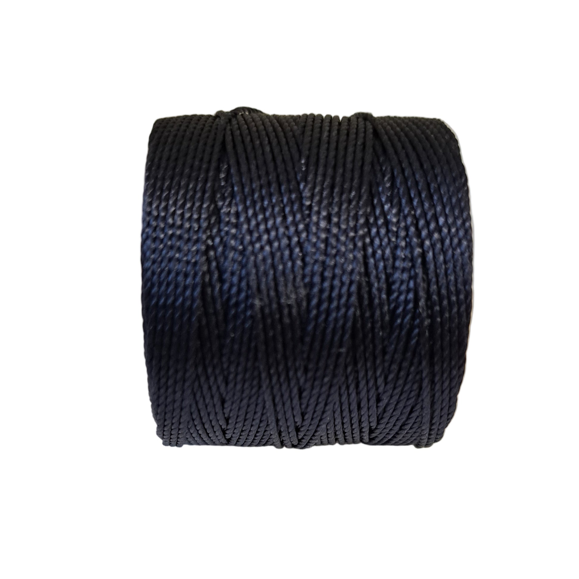 a roll of superlon bead cord in navy on a white background