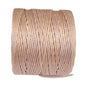 a roll of superlon bead cord in vanilla on a white background